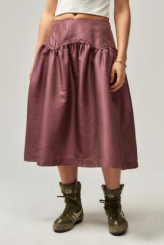 Pink Taffeta Remi Midi Skirt - Pink XS at Urban Outfitters - Archive At UO - Modalova