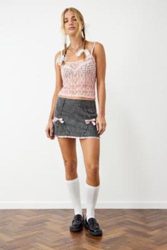 Lana Ribbon Mini Skirt - Dark Grey XL at Urban Outfitters - Archive At UO - Modalova