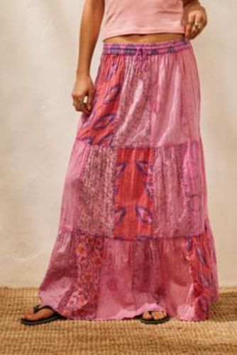 Pink Patchwork Maxi Skirt - Pink M/L at Urban Outfitters - Archive At UO - Modalova