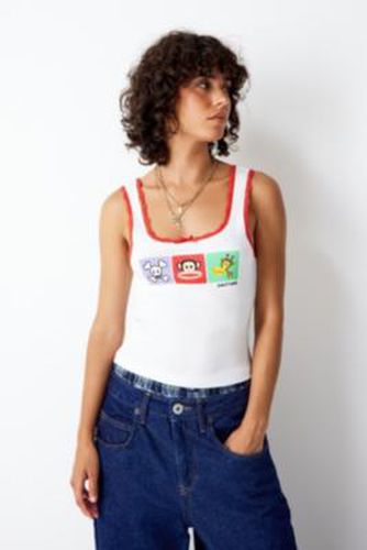 Paul Frank Ribbed knit Vest Top Jacket - White S at Urban Outfitters - Archive At UO - Modalova