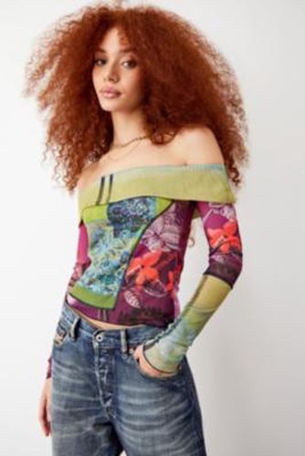 Floral Off-The-Shoulder Long-Sleeved Top - S at Urban Outfitters - Archive At UO - Modalova