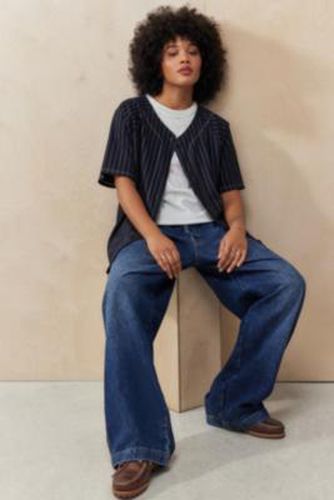 Archive At UO Pinstripe Baseball Shirt - XS at - Urban Outfitters - Modalova