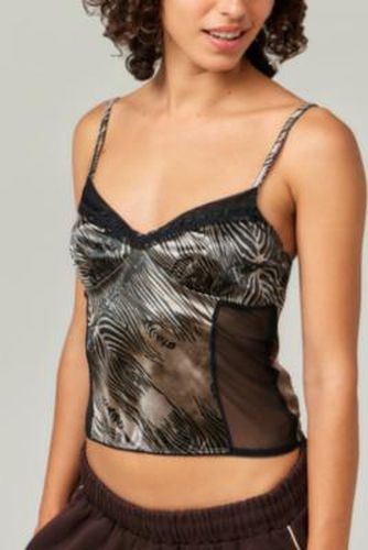 Zebra Print Cami - Black 2XS at Urban Outfitters - Archive At UO - Modalova