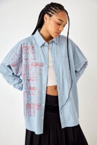 Dona Stripe Shirt - Blue 2XS at Urban Outfitters - Archive At UO - Modalova