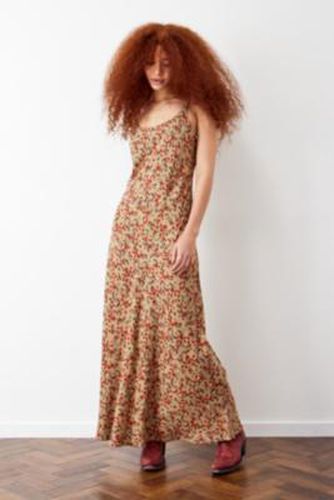 Beige & Red Floral Print Maxi Dress - Beige S at Urban Outfitters - Archive At UO - Modalova
