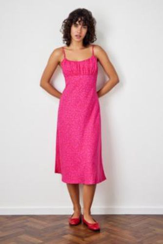 Pink & Red Heart Jessie Midi Dress - Pink S at Urban Outfitters - Archive At UO - Modalova