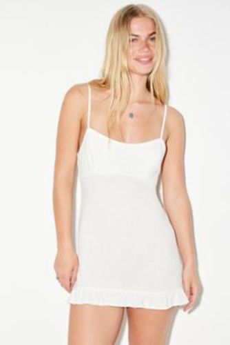 Ivory Linen Faye Mini Dress - White XS at Urban Outfitters - Archive At UO - Modalova