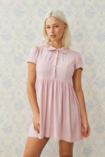 Lottie Pink Collar Mini Dress - Pink S at Urban Outfitters - Archive At UO - Modalova