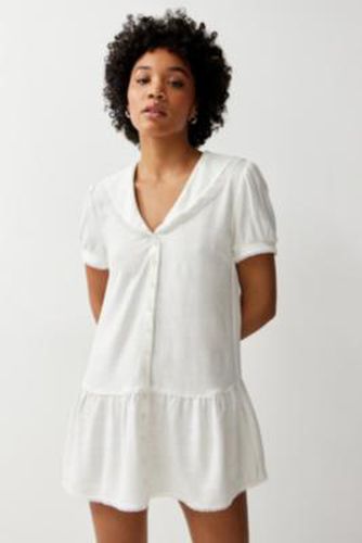 Camile Linen Mini Dress - White XS at Urban Outfitters - Archive At UO - Modalova