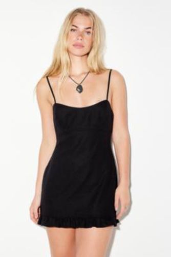Faye Linen Mini Dress - Black S at Urban Outfitters - Archive At UO - Modalova