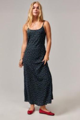 Flower Bud Maxi Slip Dress - Black 2XS at Urban Outfitters - Archive At UO - Modalova