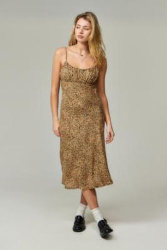 Jessie Leopard Print Midi Dress - Brown 2XS at Urban Outfitters - Archive At UO - Modalova