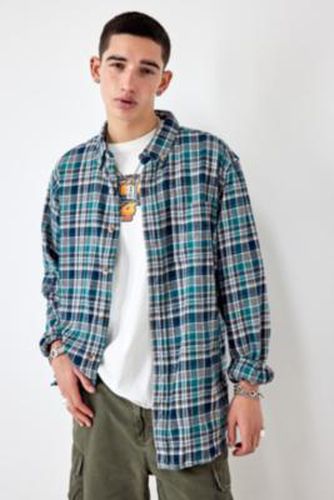 Vintage Grunge Green Check Flannel Shirt - Green S/M at Urban Outfitters - Urban Renewal - Modalova