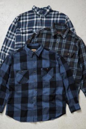 Vintage Grunge Blue Check Flannel Shirt - Blue S/M at Urban Outfitters - Urban Renewal - Modalova