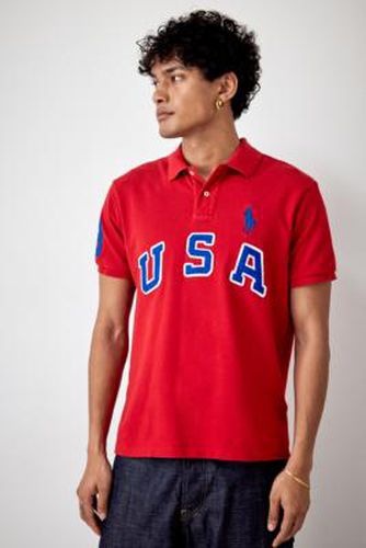 Vintage Red Designer Polo Shirt - Red L/XL at Urban Outfitters - Urban Renewal - Modalova