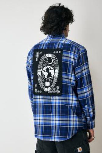 Remade From Vintage Check Flannel Patch Shirt at Urban Outfitters - Urban Renewal - Modalova