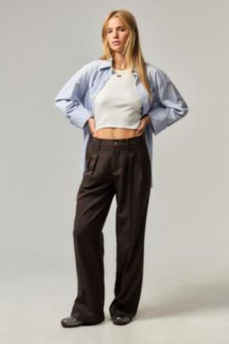 Chocolate Thin Pinstripe Ash Trousers - Brown XS at Urban Outfitters - Archive At UO - Modalova