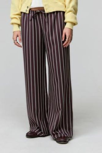 Burgundy Stripe Hazel Trousers - L at Urban Outfitters - Archive At UO - Modalova