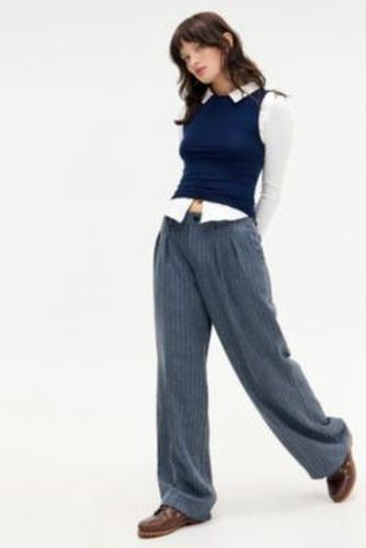 Blue Ash Low Rise Pinstripe Trousers - 2XS at Urban Outfitters - Archive At UO - Modalova