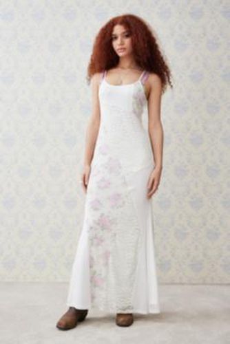 UO Spliced Floral Maxi Dress - White M at - Urban Outfitters - Modalova