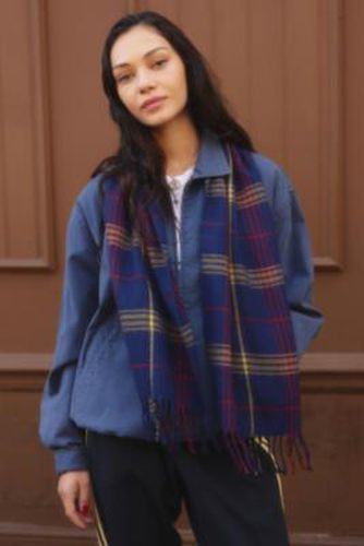 Vintage Blue Check Scarf - Blue at Urban Outfitters - Urban Renewal - Modalova