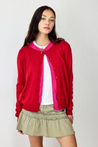 Vintage Red Fine Cardigan - Red XS/S at Urban Outfitters - Urban Renewal - Modalova