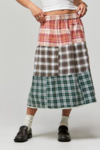 Made From Remnants Patchwork Midi Skirt M/L at Urban Outfitters - Urban Renewal - Modalova