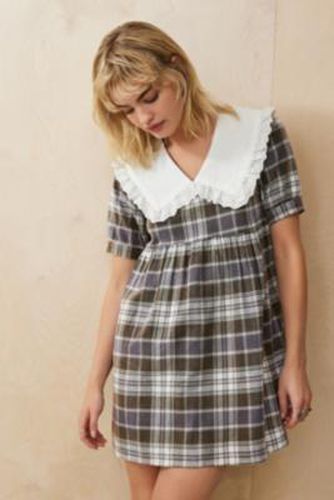 Made From Remnants Flannel Babydoll Mini Dress - XS at Urban Outfitters - Urban Renewal - Modalova