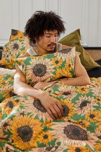Tagesdeckenset In Blauhgrün Migt Sonnenblumen - Urban Outfitters - Modalova