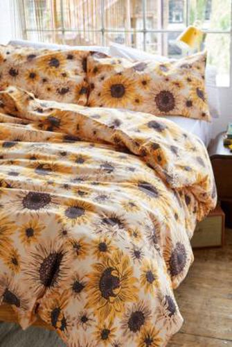 Sunflower Ecru Duvet Set - Yellow Double at - Urban Outfitters - Modalova