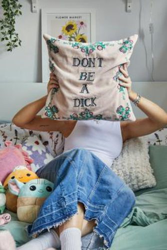 Besticktes Kissen "Don't Be A D*ck" - Urban Outfitters - Modalova