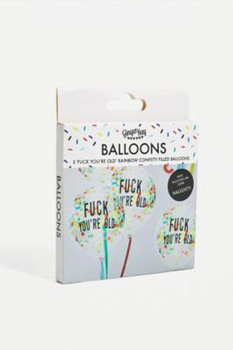 F**k You're Old Rainbow Confetti Birthday Balloons ALL at Urban Outfitters - Ginger Ray - Modalova