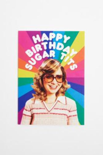 Happy Birthday Sugar Tits Birthday Card ALL at - Urban Outfitters - Modalova