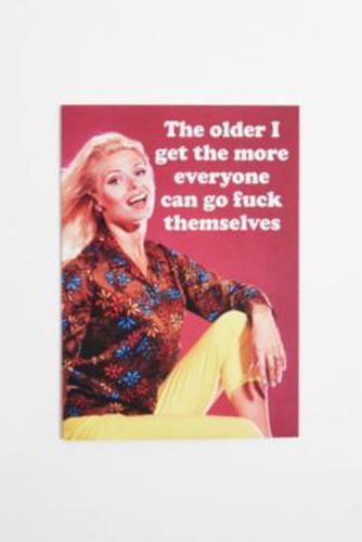 The Older I Get Greetings Card - Red ALL at - Urban Outfitters - Modalova