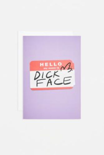 Hello D*ck Face Greetings Card - Light Purple ALL at - Urban Outfitters - Modalova