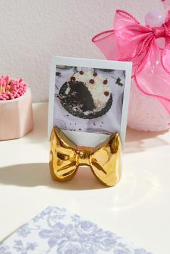 Gold Bow Photo Holder - Gold ALL at - Urban Outfitters - Modalova