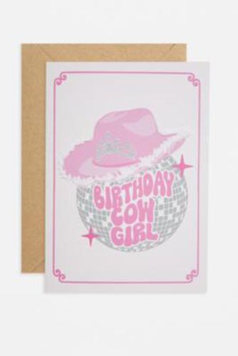 Birthday Cow Girl Greetings Card ALL at - Urban Outfitters - Modalova