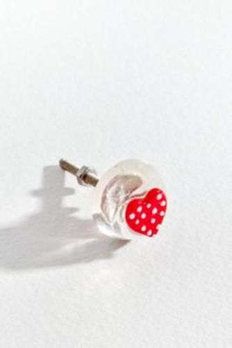 Glass Heart Drawer Knob - Red ALL at - Urban Outfitters - Modalova