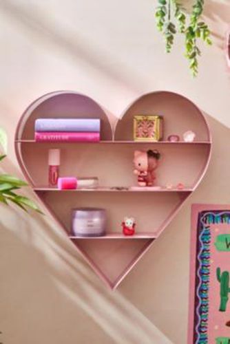 Small Heart Wall Shelf - Pink ALL at - Urban Outfitters - Modalova