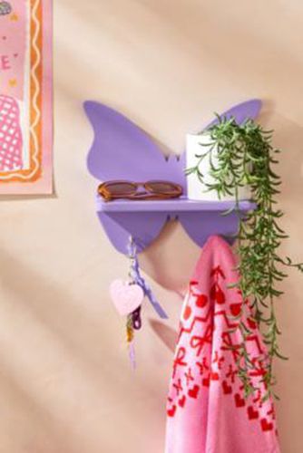 Butterfly Wall Shelf - Lilac ALL at - Urban Outfitters - Modalova