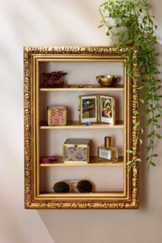 Florence Display Wall Shelf - Gold L: 33.7cm x W: 11.4cm x H:50.2cm at - Urban Outfitters - Modalova