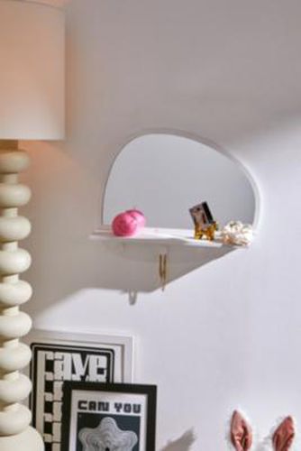 UO Isobel Wide Mirror Shelf - White 60cm x 12cm x 47cm at - Urban Outfitters - Modalova