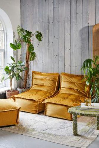 Ochre Dolce Bean Bag Floor Sofa - Yellow ALL at Urban Outfitters - Icon - Modalova