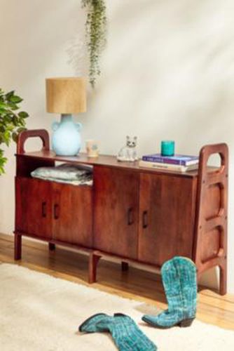 Monroe Vinyl Console - Brown 143cm x 40cm x 90cm at - Urban Outfitters - Modalova