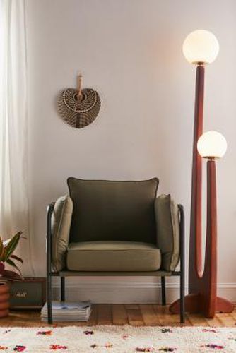 Howell Green Canvas Arm Chair - Green L: 78cm x W: 68.5cm x H: 75.5cm at - Urban Outfitters - Modalova