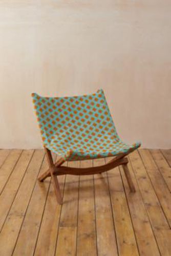 Kumi Printed Deck Chair - Blue 63cm x 79cm x 75cm at - Urban Outfitters - Modalova