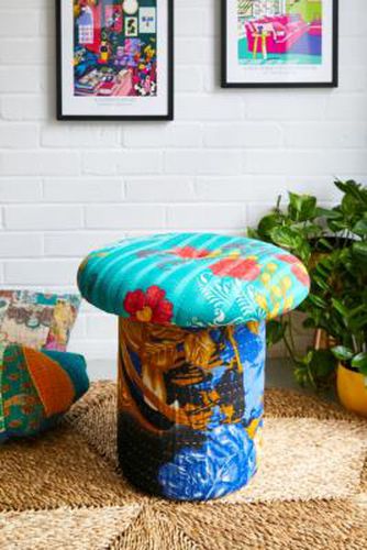 One-Of-A-Kind Kantha Tall Mushroom Stool 48cm x H: 46cm at Urban Outfitters - Urban Renewal - Modalova