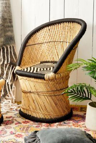 Miriam Black Rattan Chair - Black 63.5cm x 43.2cm x 88.9cm at - Urban Outfitters - Modalova