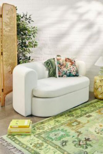 Armand White Two-Seater Storage Sofa - Cream 162cm x 96cm x 73cm at - Urban Outfitters - Modalova