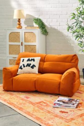 Orange Bean Bag Sofa - Orange 130cm x 65cm x 75cm at - Urban Outfitters - Modalova